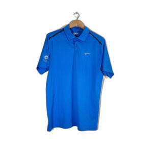 Nike Golf Tour Performance Men's Blue Polo Shirt - Large